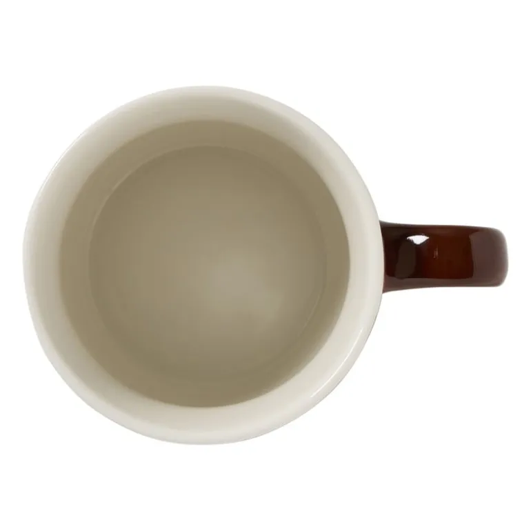 Mok streep - groen/wit - 240 ml