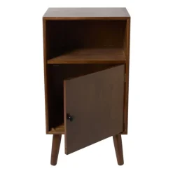 Nachtkastje retro - donkerbruin - 76x40x31.5 cm