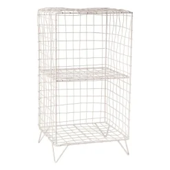 Nachtkastje wire - beige - 65x35x30 cm