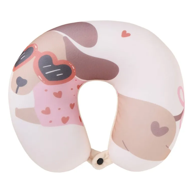 Nekkussen teckel - beige/roze