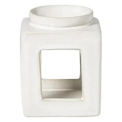 Oliebrander reactive glaze - beige - 11x9x9 cm