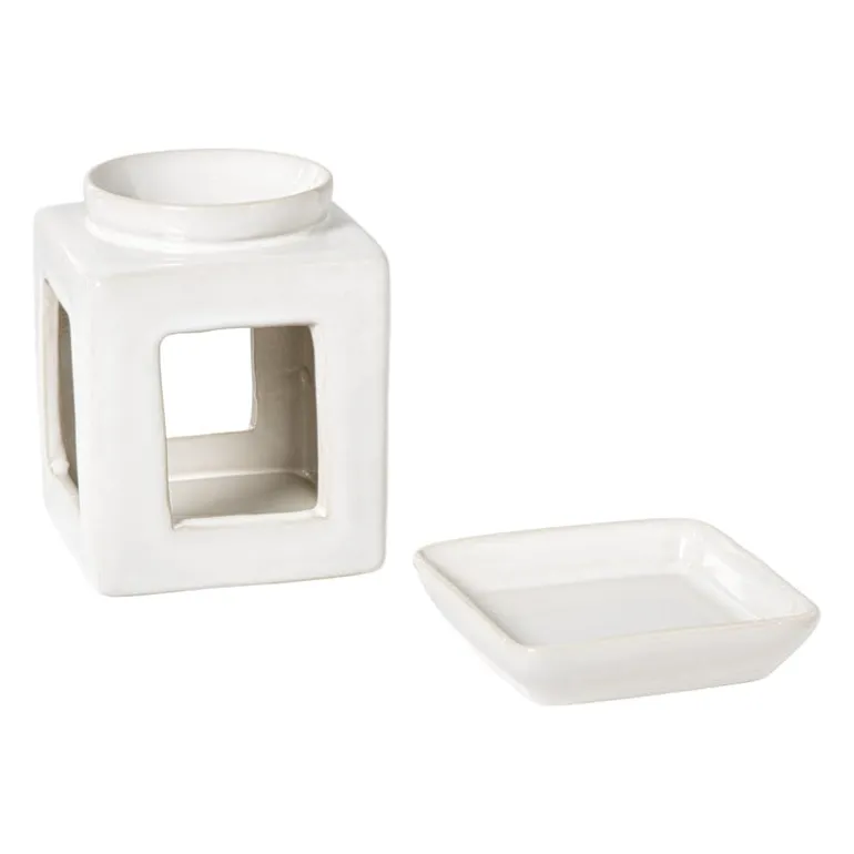 Oliebrander reactive glaze - beige - 11x9x9 cm
