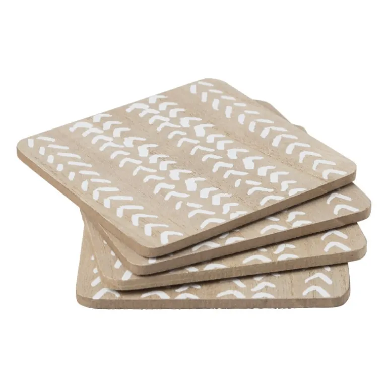 Onderzetter hout - set van 4