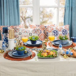 Ontbijtbord Toscane - blauw - ⌀20,5 cm
