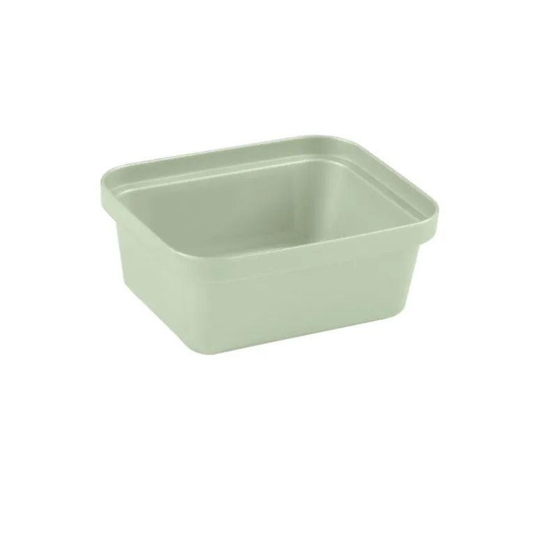 Opbergbakje klein - sage groen - 6x14.5x11.5 cm