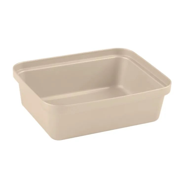 Opbergbakje middel - beige - 6x18.8x14.7 cm