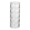 Opbergbakjes rond - 5 stuks - 5x5x12.8 cm