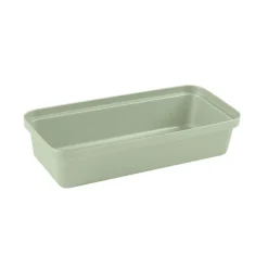 Opbergbakje voor pennen groot - sage groen - 6x27x12.9 cm