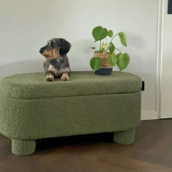 Opbergbank teddy dodo - groen - 43x100x42 cm