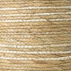 Opbergmand rond - beige - ø30x30 cm