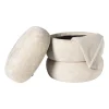 Opbergpoef bubbles - beige - ø41x41 cm