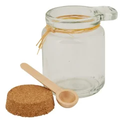 Opbergpotje - kurk en lepeltje - 200 ml