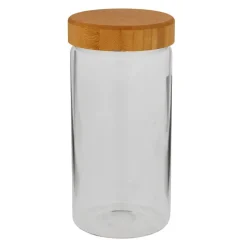 Opbergpot met bamboe deksel - 1100 ml
