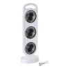 Oplaadbare USB ventilator - wit - 37.5x13x8.7 cm