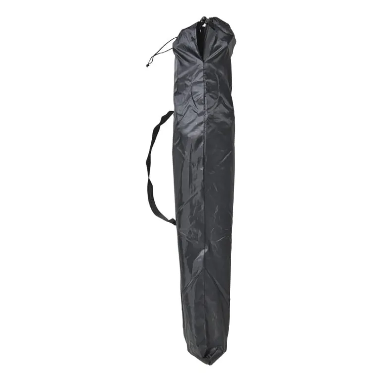 Opvouwbare campingstoel - zwart - 80x75x50 cm