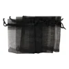 Organza zakjes - zwart - 5 stuks