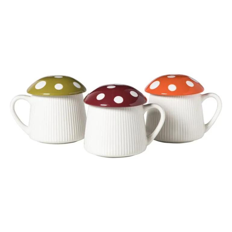 Paddenstoel mok - groen - 350 ml