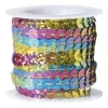 Pailettenband - multikleur - 5 meter
