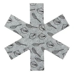 Pannenbeschermer - grijs - set van 3