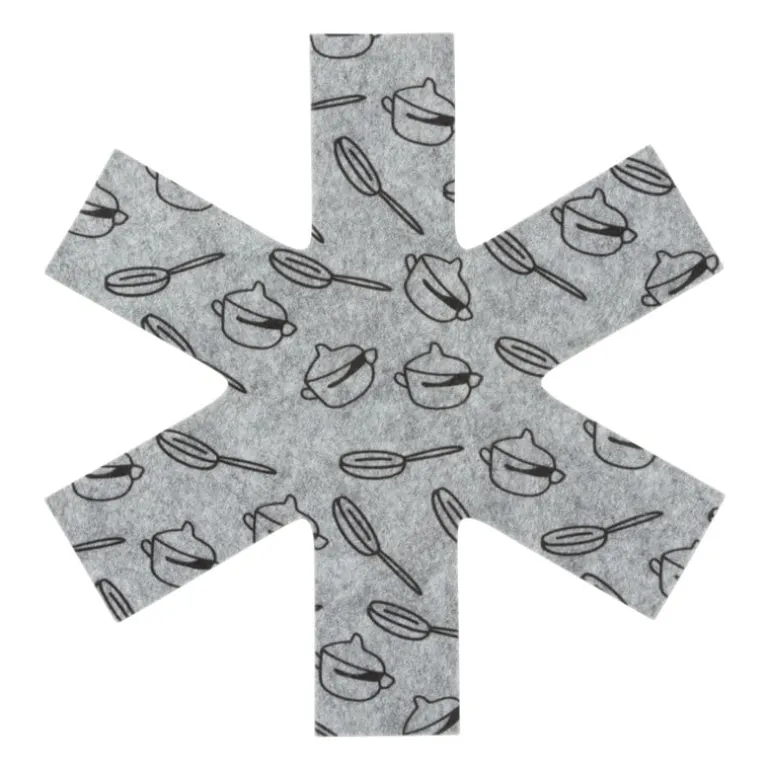 Pannenbeschermer - grijs - set van 3