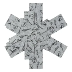 Pannenbeschermer - grijs - set van 3