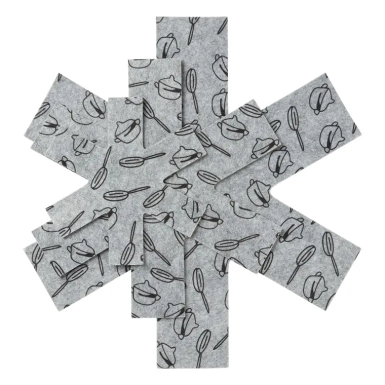 Pannenbeschermer - grijs - set van 3