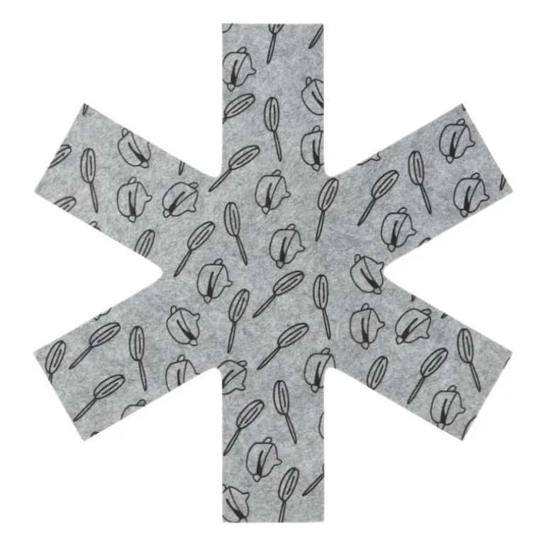 Pannenbeschermer - grijs - set van 3