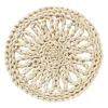 Panonderzetter bloem rond - mais - ø20 cm