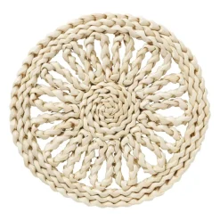Panonderzetter bloem rond - mais - ø20 cm