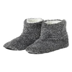 Pantoffels gemeleerd - donkergrijs - maat 39-40