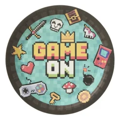Papieren borden game - multikleur - set van 8