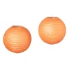 Papieren lampion - oranje - set van 2