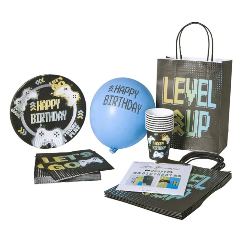 Papieren tasjes level up - set van 6