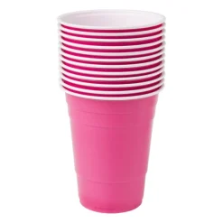 Partycup roze - 530 ml - 12 stuks