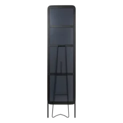 Passpiegel metaal - zwart - 38x150 cm