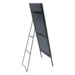 Passpiegel metaal - zwart - 38x150 cm