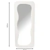 Passpiegel wave teddy - wit - 168x70 cm
