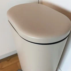 Pedaalemmer ovaal - beige - 30 liter