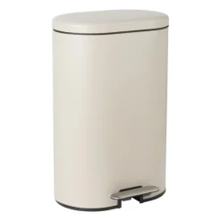 Pedaalemmer ovaal - beige - 30 liter