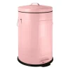 Pedaalemmer retro look - roze - 12 liter