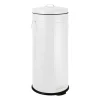 Pedaalemmer retro look - wit - 30 liter