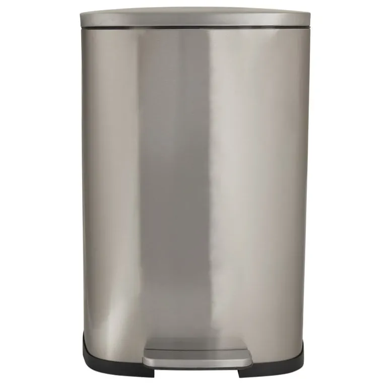 Pedaalemmer - zilver - 50 liter