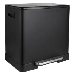 Pedaalemmer - zwart - 2x20 l