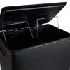 Pedaalemmer - zwart - 2x30 l