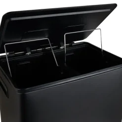 Pedaalemmer - zwart - 2x30 l