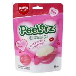 Peelerz lips - aardbei vanille - 65 gram