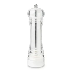 Peper en zoutmolen - transparant - 22 cm