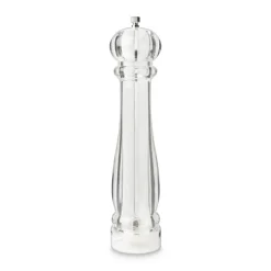 Peper en zoutmolen - transparant - 31 cm