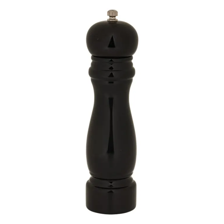 Pepermolen klassiek - zwart - 22 cm