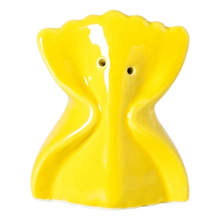 Pepervaatje pasta farfelle - geel - 8x6.5x4.5 cm